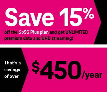 Save 15% on Go5G Plus